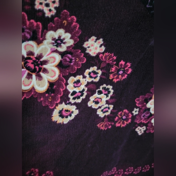 Printed corduroy circle skirt - Picture 8 of 8